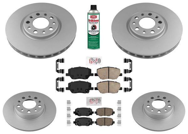 Coated Disc Brake Rotors Brake Pads For Jeep Renegade 2015 2016 2017 2020 2023