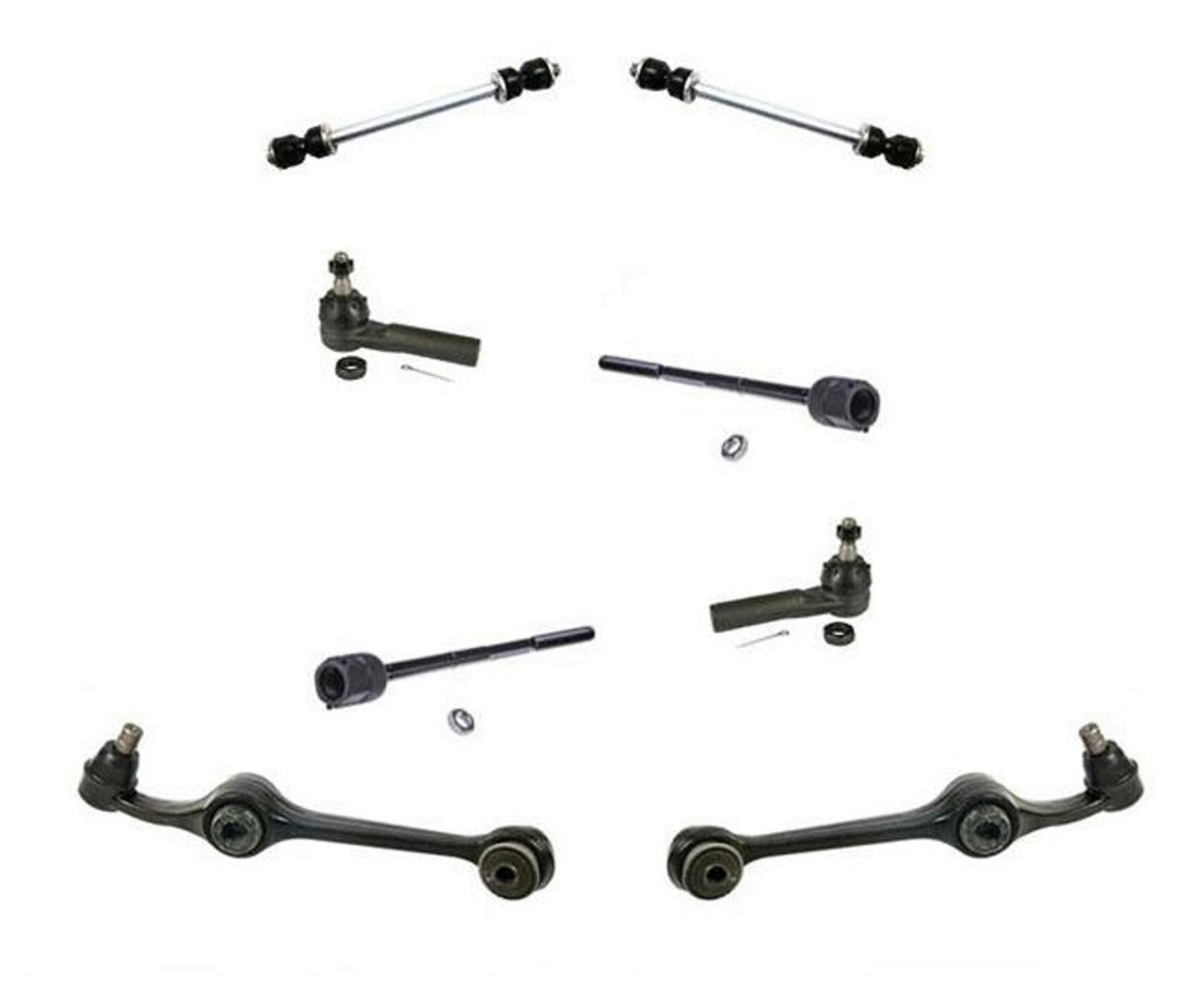 For 1986-1995 Ford Taurus Sable Lower Control Arms Ball Joints Tie Rods & Links