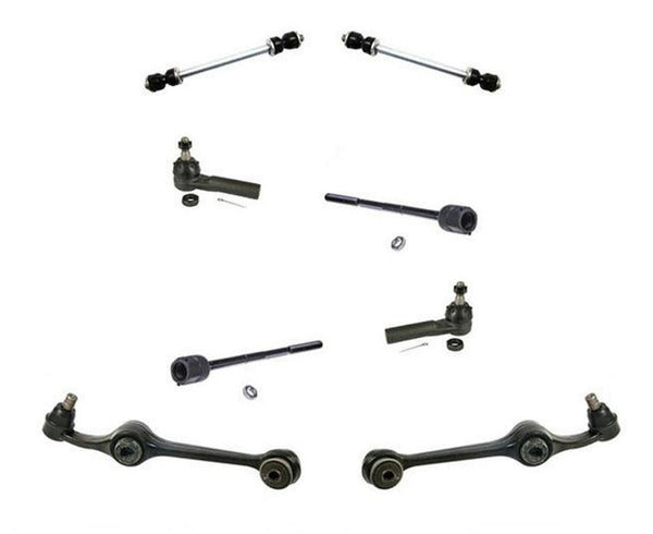 86-95 Taurus Sable Brazos de control inferiores Bujes Rótulas Barras de amarre Barra estabilizadora 8 piezas