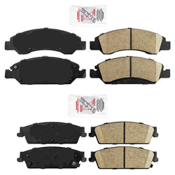 For 2009 2010 2011 2012 2013 Chevrolet Tahoe Front & Rear Ceramic Brake Pads