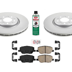 F Coated Disc Brake Rotors & Ceramic Brake Pads For Jeep Compass 2023 2024 2025