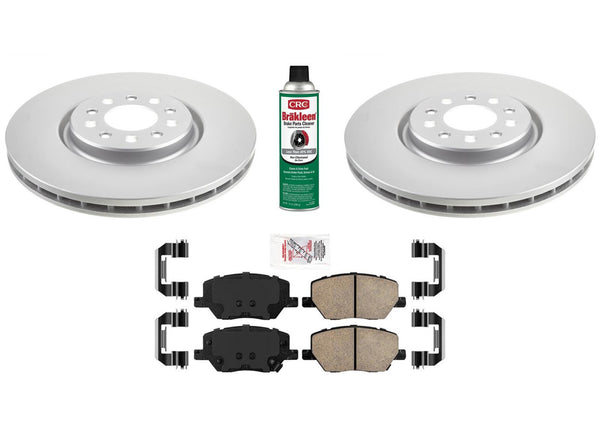 F Coated Disc Brake Rotors & Ceramic Brake Pads For Jeep Compass 2023 2024 2025