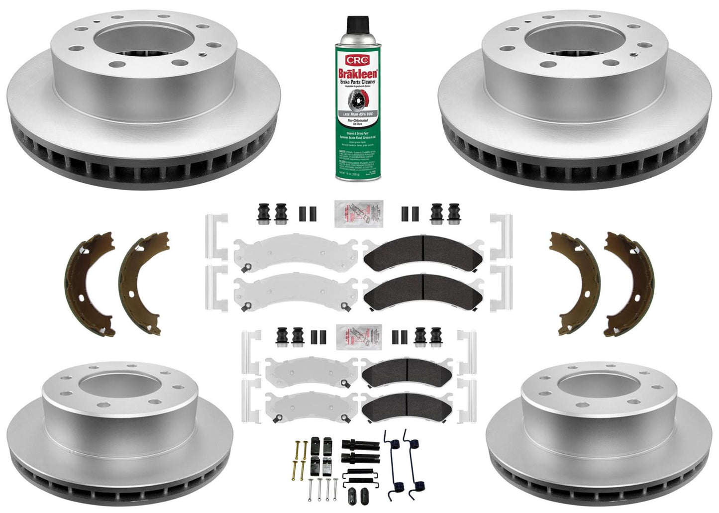 Performance Disc Rotors Brake Galvanized Brake Pads for Hummer H2 2003-2009