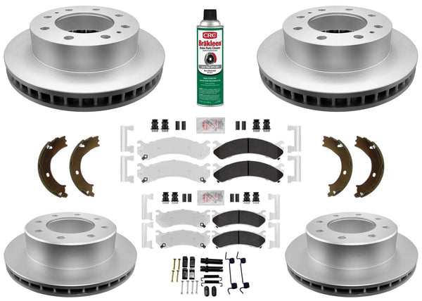 Performance Disc Rotors Brake Galvanized Brake Pads for Hummer H2 2003-2009