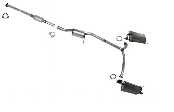 Dual Exhaust System For 1998-2002 Accord 3.0 V6 4 Door Sedan Dual Pipe Muffler