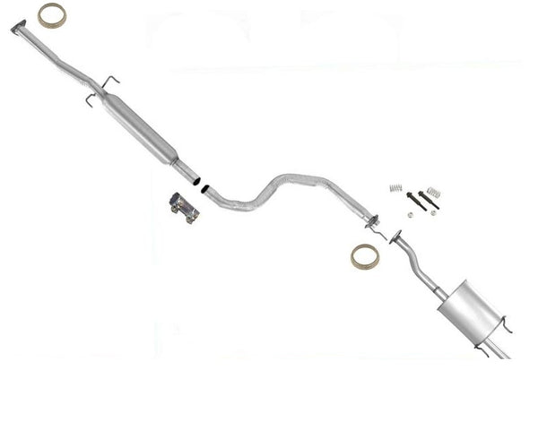 100% nuevo resonador medio y silenciador trasero para Honda Civic EX 1996-1998