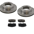 for 99-03 Tacoma 4x4 4 Wheel Drive 6 Lug Front Disc Brake Rotors & Ceramic Pads