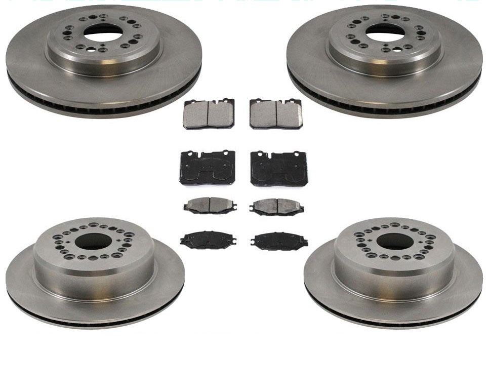 For 1995-2000 for Lexus LS400 Front & Rear Brake Disc Rotors & Ceramic Disc Pads