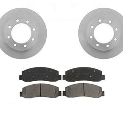 Front Brake Rotors & Pads Fits 05-2007 Ford F350 4 Wheel Drive Dual Rear Wheel