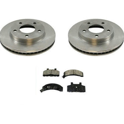 1983-1996 Ciera Century V6 Front Brake Rotors & Ceramic Brake Pads 3pc kit