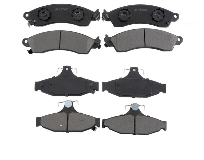For 1988 1990 1992 1996 Chevrolet Corvette Front & Rear Ceramic Disc Brake Pads