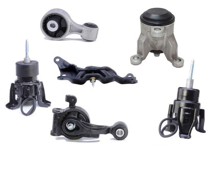 Motor 100% nuevo con soportes de motor de vacío, kit de 6 piezas para Nissan Maxima 2009-2014