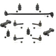 Kit de chasis de dirección Drag Link, 11p, compatible con Dodge B1500 Van 1995-2000