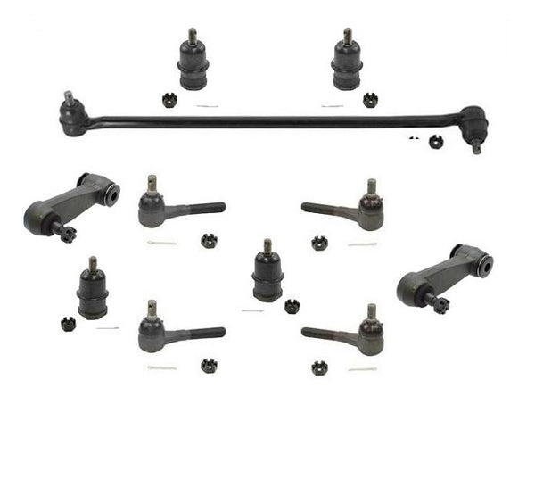 Kit de chasis de dirección Drag Link, 11p, compatible con Dodge B1500 Van 1995-2000
