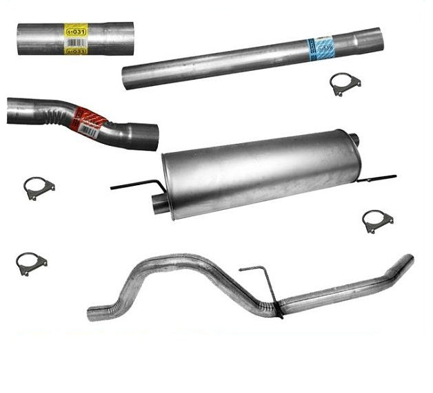 Compatible con sistema de escape Ford F150 4.2 2005-2008, base de rueda 126 y 145, sin herencia.