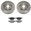 Front Brake Rotors & Ceramic Brake Pads 04-05 for Mercedes-Benz E500 4MATIC ONLY
