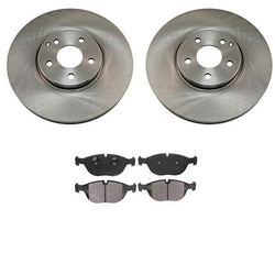 Front Brake Rotors & Ceramic Brake Pads 04-05 for Mercedes-Benz E500 4MATIC ONLY