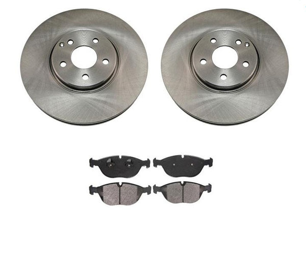 Front Brake Rotors & Ceramic Brake Pads 04-05 for Mercedes-Benz E500 4MATIC ONLY