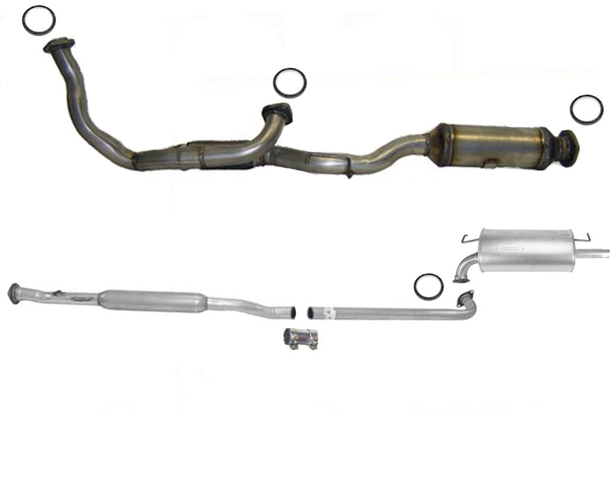 Rear Converter Resonator & Muffler For 97-00 Camry 97-98 ES300 FEDERAL EMISSIONS