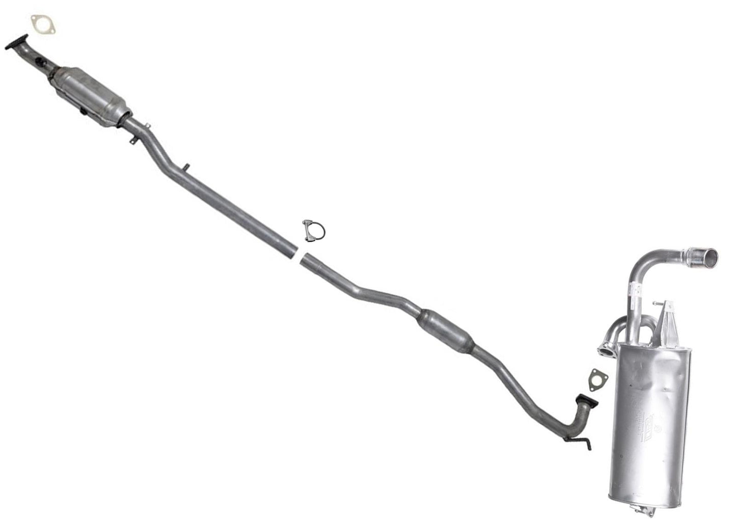 Catalytic Converter Pipe Muffler for Front Wheel Drive Outlander Sport 14-19