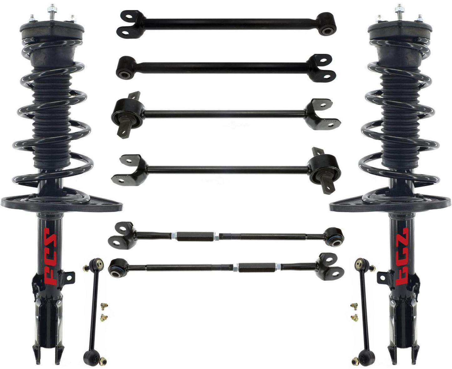 Rear Struts Control Arms W/ Bushings & Links For Toyota Avalon XLE 2013-2018