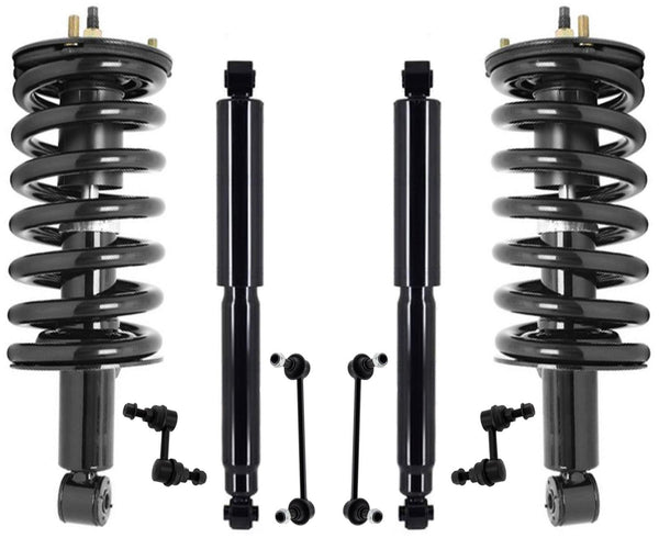 Front Struts & Rear Shocks & Links For Nissan Titan 2017 2022 2023 4 Wheel Drive