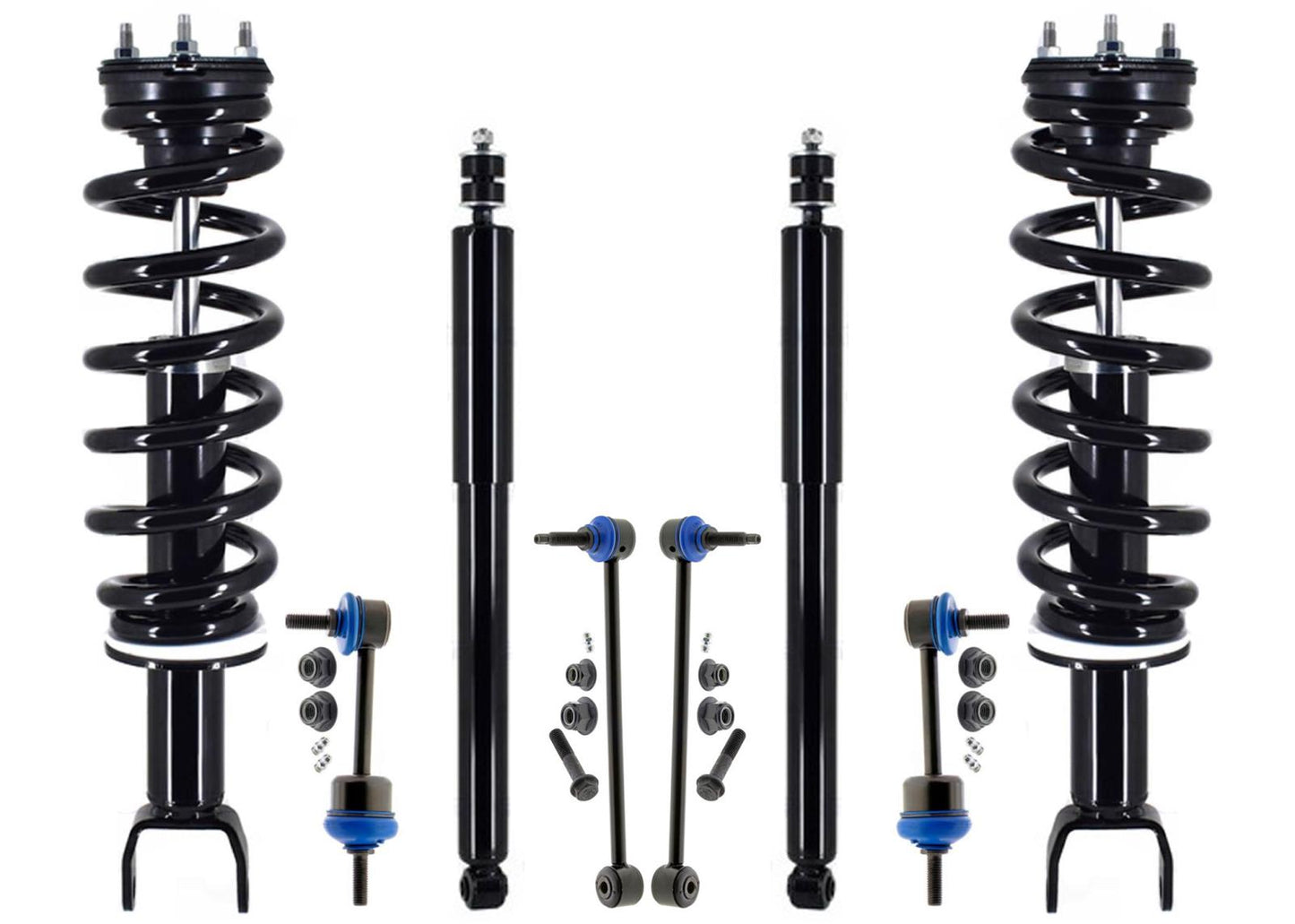Front Struts Rear Shocks & Sway Bar Links For Ram 1500 2019-2023 4 Wheel Drive