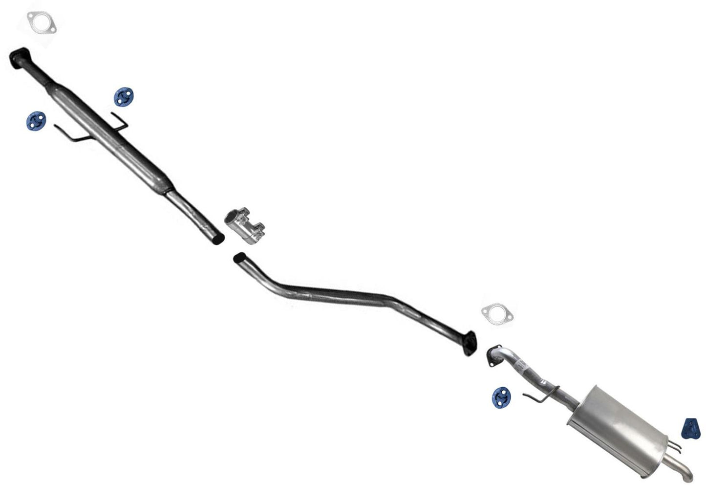 Resonator Ex Pipe Muffler Exhaust System for KIA Forte 2.0 Sedan 2010 2012 2013