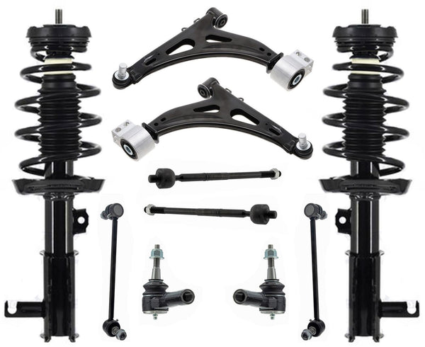 Front Struts Control Arms Tie Rods & Links For Chevrolet Impala 3.6L 2014-2020