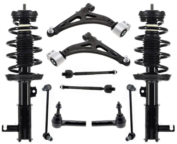 Front Struts Control Arms Links & Tie Rods For Chevrolet Impala 3.6L 2014-2020