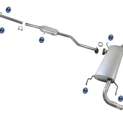 Catalytic Converter Resonator Ext Pipe Muffler Exhaust System for CX-7 07-09