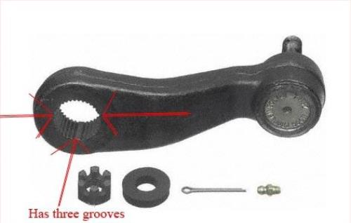 FPD BRAND OneSource K6654 Pitman Arm 3 Groove Style