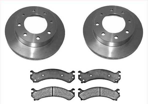 2002 2003 2004 2005 2006 Chevrolet Avalanche 2500 Front Brake Rotors & Ceramic Pads
