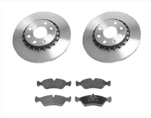 1999, 2002 Daewoo Lanos Rotores y pastillas de freno delantero del CHASIS 447434 DAC