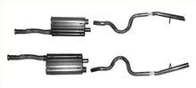 Sistema de escape doble con silenciador Mustang AP 94-95 con tubos de escape de acero inoxidable pulido