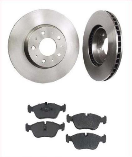 1994-1998 Volvo 850 (2) Rotor de freno delantero y kit de pastillas de freno delantero Dash4 Rotores