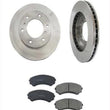 FIts 2001-2006 Mitsubishi Montero Front Brake Rotors & Ceramic Brake Pads