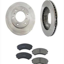 FIts 2001-2006 Mitsubishi Montero Front Brake Rotors & Ceramic Brake Pads