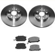 Fits For 2000-2005 Toyota MR2 Spyder (2) Rear Brake Rotor Rotors & Ceramic Pads