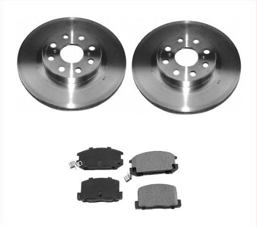 Fits For 2000-2005 Toyota MR2 Spyder (2) Rear Brake Rotor Rotors & Ceramic Pads