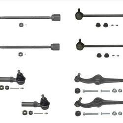 95-98 Windstar 8 piezas Kit de chasis Brazo de control Rótulas Barras de amarre Enlaces de barra estabilizadora