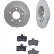 1996-1997 Audi A4 Quattro AWD (2) Rear Brake Rotor Pads Rotors