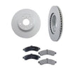 Trailblazer Envoy Rainer Bravada Front Brake Rotors & Ceramic Pads 113 Inch W/B