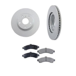 Trailblazer Envoy Rainer Bravada Front Brake Rotors & Ceramic Pads 113 Inch W/B