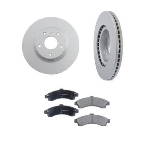 Trailblazer Envoy Rainer Bravada Front Brake Rotors & Ceramic Pads 113 Inch W/B