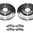 For 2002-05 GM Trailblazer EXT 129 Inch Extended Wheel Base Front Rotors & Pads