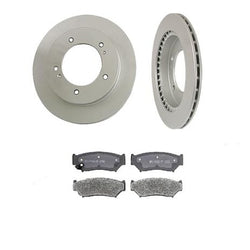 Se adapta a rotores de freno delanteros y pastillas de cerámica GOE Chevrolet 4 Door Tracker 1996-1998.