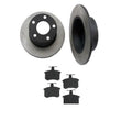 98-04 Audi A6 FWD Non-Quattro 245MM Rear Brake Rotors & Ceramic Pads