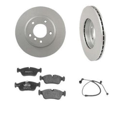 For 03-05 Mercedes C240 Rear Wheel Drive Frt Brake Rotors Pads Brake Pad Sensor