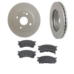 Fits 1999-2000 Mazda Protege ES 1.8L Front Brake Rotors & Ceramic Pads
